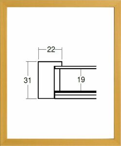 デッサン用額縁 木製フレーム 5660 半切サイズ 木地
