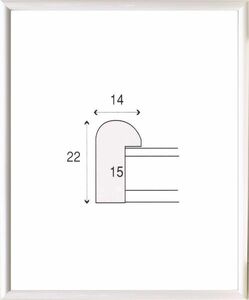 デッサン用額縁 木製フレーム 6700 大衣サイズ ホワイト