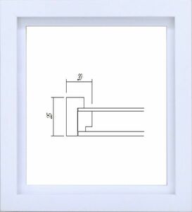 色紙額縁 木製フレーム 4876 (1/4色紙) ホワイト