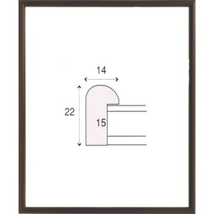 デッサン用額縁 木製フレーム 6700 半切サイズ ブラウン