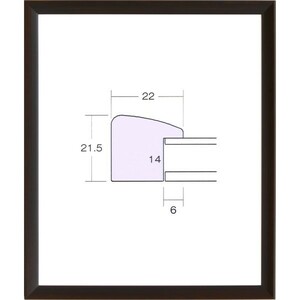デッサン用額縁 木製フレーム 5899 八ッ切サイズ コクタン