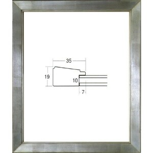 デッサン用額縁 木製フレーム アクリル仕様 7514 大判サイズ シルバー 銀