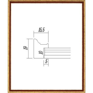 te солнечный для рама деревянная рама 5902 дюймовый размер G/ темно-красный Gold 