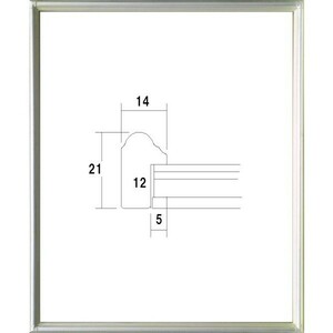 正方形の額縁 木製フレーム アクリル仕様 7517 200角 （ 20角 ）サイズ シルバー