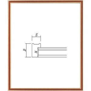 OA picture frame poster panel wooden frame 7910 A3 size brick 