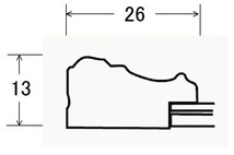 賞状額縁 許可証木製フレーム 金消し(0108) 八二サイズ ゴールド_画像3