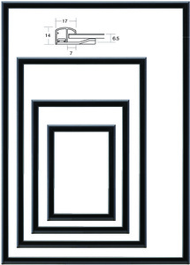 OA額縁 ポスターフレーム アルミパネル UVカットPET付 5016 B1サイズ 1030X728mm ブラック