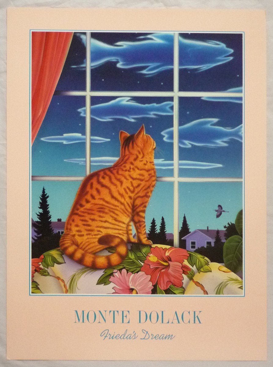 Affiche d'art américaine Frieda's Dream de Monte Druck. Disponible à la livraison en format de feuille 76 x 56 cm., ouvrages d'art, peinture, autres