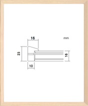 デッサン用額縁 木製フレーム PF102F インチサイズ_画像1