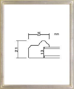 デッサン用額縁 木製フレーム PF102B 八ッ切サイズ