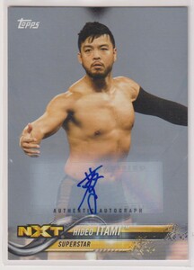 WWE HIDEO ITAMI AUTO KENTA 2018 TOPPS AUTOGRAPH Signature Silver /25 枚限定 小林健太 直筆 サイン ノア 全日本 新日本 プロレス