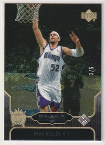 NBA BRAD MILLER 2004-05 UD UPPER DECK BLACK DIAMOND BASKETBALL KINGS Diamond /5 限定 ブラッド・ミラー キングス バスケットボール