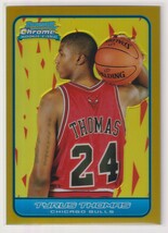 NBA TYRUS THOMAS 2006-07 Topps Bowman Chrome BASKETBALL BULLS ROOKIE CARD REFRACTOR GOLD /50 枚限定 トップス ゴールド リフラクター_画像1