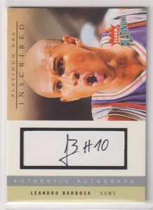 NBA LEANDRO BARBOSA AUTO 2003-04 FLEER PLATINUM INSCRIBED Autograph SIGNATURE BASKETBALL /196 限定 リアンドロ バルボサ 直筆 サイン