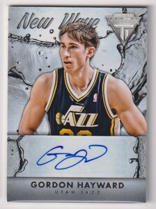 NBA GORDON HAYWARD AUTO 2013-14 PANINI TITANIUM BASKETBALL New Wave Signature Autograph ゴードン・ヘイワード 直筆 サイン