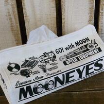 送料200円　MOON キャンバス ティッシュカバー　[MGS080]　MOONEYES　ムーンアイズ　WH_画像1