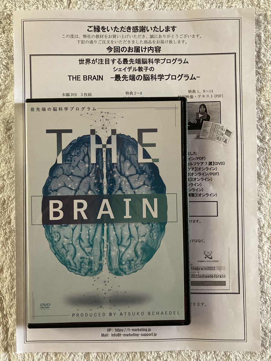 送料無料 シェイデル敦子 THE BRAIN 最先端の脳科学プログラム DVD 