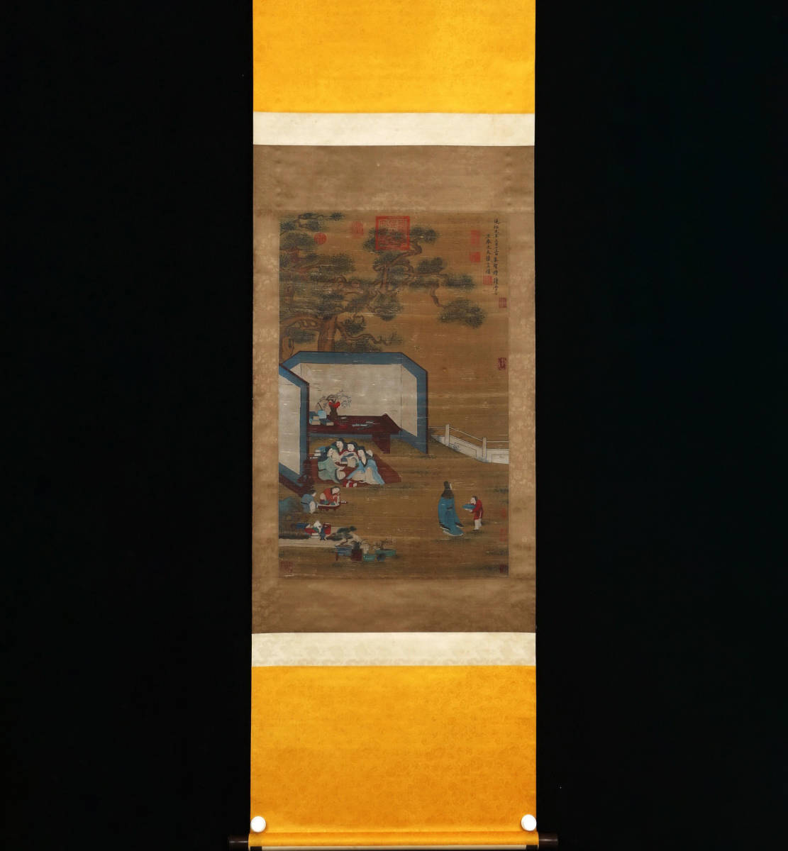 日本人気超絶の 宋時代の書画家 掛け軸 中国書画 SH610 趙孟フ 古美術 