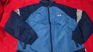 【新品】FILA 薄手裏起毛ウインドジャケット M 紺