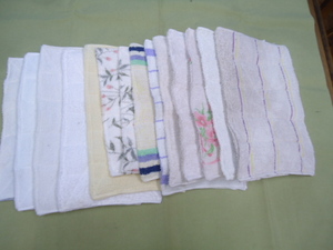 使用済みタオル地で作った雑巾１４枚