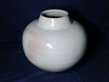 477610 波多野善蔵 作 萩窯変 大壷（共箱）茶道具・陶芸家・西部工業展出品作_画像4