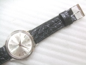 未使用保管品シチズンダイヤモンドフレイクデート25石手巻機械式腕時計OH整備済品　P610