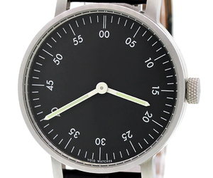 【美品】VOID(ヴォイド) ブラッシュ ラウンド アナログウォッチ V03B-BR 38mm ユニセックス 北欧ブランド SS/レザー クオーツ