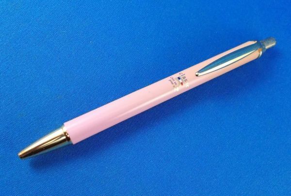 未使用 ゼブラ ZEBRA ボールペン ノック式 ピンク色 トリコロール フランス国旗 昭和レトロ ビンテージ Ballpoint pen