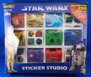 未使用 スター・ウォーズ トリロジー ステッカースタジオ シールセット 当時物 STAR WARS TRILOGY STICKER STUDIO