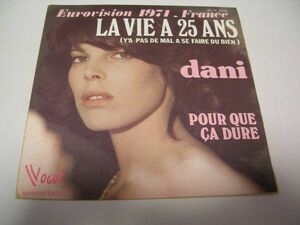 ●FRENCH POPS VOCAL 45●DANI/LA VIE A 25 ANS