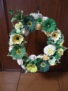 ! work adjustment! resin clay! lease!33cm! rose! gerbera! green group! final product!