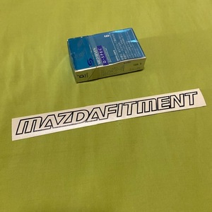 アウトライン■MazdaFitment.com■抜きステッカー 黒　USDM マツダフィットメント