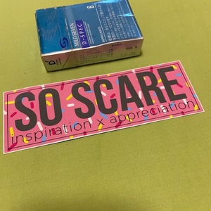 SO SCARE スラップ　ステッカー　★ドーナツ★　USDM　ソー スケア　とても怖い