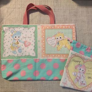 レッスンバッグ 絵本バッグ 通園通学 レトロ