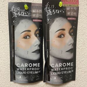 CAROME ウォータープルーフリキッドアイライナーピンクバーガンディーダレノガレ明美プロデュース
