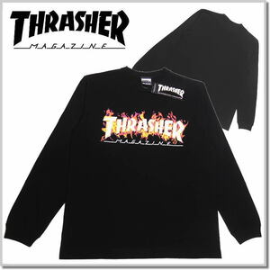 スラッシャー THRASHER FLARE LS TH93340-BLACK-M スラッシャーロンT カットソー