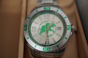 2-64 美品 替えベルト未使用 腕時計 HUNTING WORLD ハンティングワールドHW-918 オーシャンブリーズ メンズ 余りコマ箱説明書保証書有