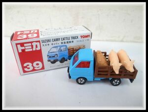 7255T TOMICA トミカ 39 スズキ キャリィ 家畜運搬車 中国製 赤箱