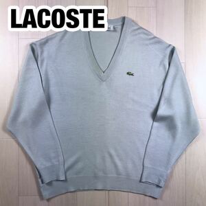 LACOSTE ラコステ コットンセーター 6 ライトブルー ビッグサイズ スペイン製