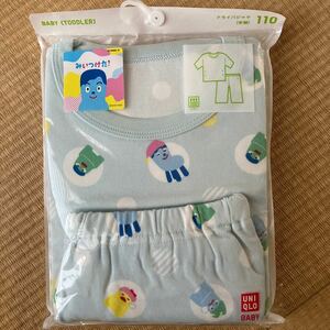 新品 110サイズ UNIQLO 半袖 ドライ パジャマ みいつけた！