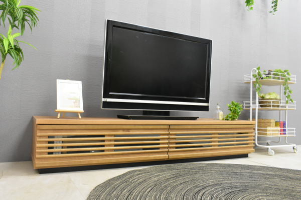 のため ヤフオク! 140cm幅 テレビ台 ローボード - ウォールナット