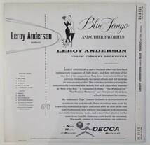 レコード 〈LP〉 ルロイ・アンダーソン（LEROY ANDERSON） BLUE TANGO_画像2