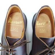  【新品◆英国製】 Dr.Martens ドクターマーチン 3ホール/3アイレット 牛革レザーシューズ/MADE IN ENGLAND(UK6.5■25.0cm)ブラウン/焦げ茶_画像7