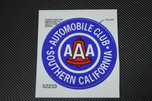 AUTOMOBILE CLUB AAA ステッカー デカール USA CALIFORNIA 7㎝ オートモービルクラブ トリプルA タイプD