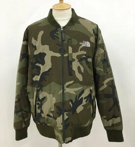 ノースフェイス THE NORTH FACE MA1 フライトジャケット L カモフラ 長袖 Q THREE JACKET キュースリージャケット NY01470 → 2202WT012