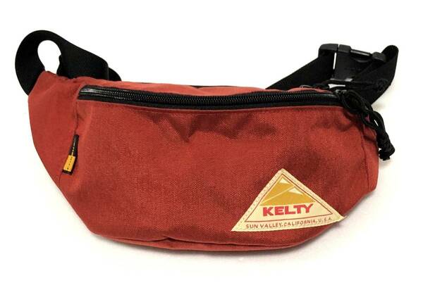 KELTY ケルティ ボディバッグ ウエストバッグ レッド ウエストポーチ ボディバッグ 鞄 赤 ロゴ コーデュラ アウトドア キャンプ 222203