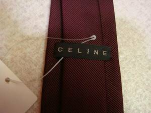 *CELINE* Celine for boy necktie! with logo * dark red color 