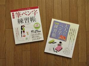 大人の筆ペン字練習帳＆大人のペン字練習帳 2冊セット　書き込み式　ペン字　筆ペン　練習　