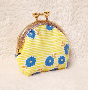 ハンドメイド がま口財布 小銭入れ 小物入れ