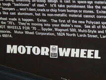1970年 USA 70s vintage 洋書雑誌広告 額装品 Motor Wheel Exiter (A4size) / 検索用 店舗 ガレージ ディスプレイ 看板 装飾_画像5